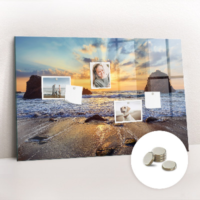Magnetna ploča za zid Zalazak Sunca Na Plaži