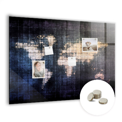 Magnetna ploča za djecu Apstraktna Karta Svijeta