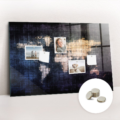 Magnetna ploča za djecu Apstraktna Karta Svijeta