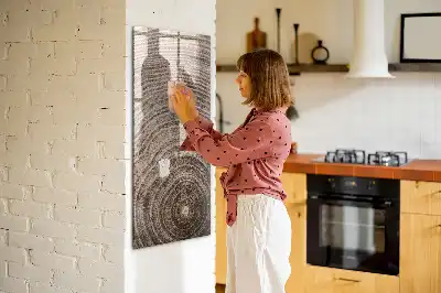 Magnetna ploča za crtanje motiv godovi drveta