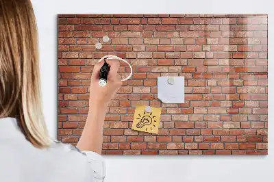Magnetna ploča za crtanje zid od cigle