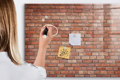 Magnetna ploča za crtanje zid od cigle