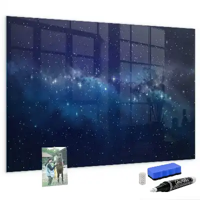 Magnetna ploča s flomasterom tamno nebo i zvijezde