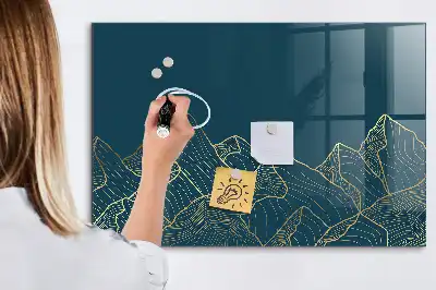 Magnetna ploča za crtanje s olovkom skica planina