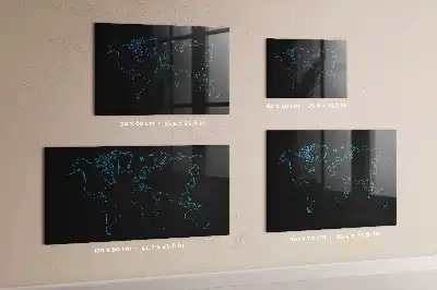 Magnetna ploča za crtanje s motivom karte svijeta