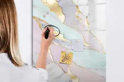 Magnetna ploča za pisanje dekorativni mramor
