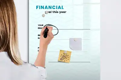 Magnetna ploča za pisanje financijski planer