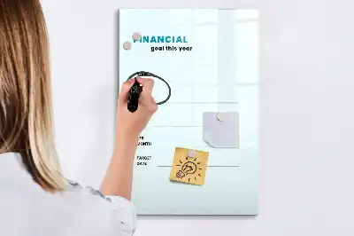 Magnetna ploča za pisanje financijski planer
