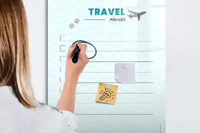 Magnetna ploča za pisanje planer putovanja