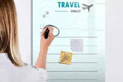 Magnetna ploča za pisanje planer putovanja