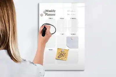 Magnetna ploča za pisanje tjedni planer