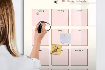 Magnetna ploča za pisanje rođendanski kalendar