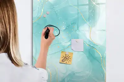Magnetna ploča za pisanje s motivom apstrakcije mramora