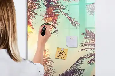 Magnetna ploča za crtanje motiv tropske palme