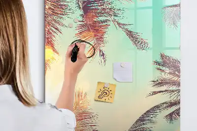 Magnetna ploča za crtanje motiv tropske palme