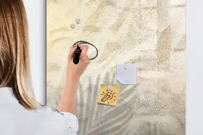 Magnetna ploča za pisanje s motivom ljetne plaže s pijeskom