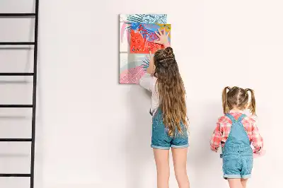 Magnetna ploča za pisanje s motivom pastelnog lišća