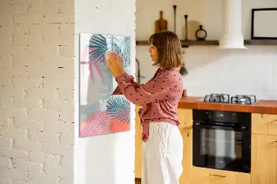 Magnetna ploča za pisanje s motivom pastelnog lišća