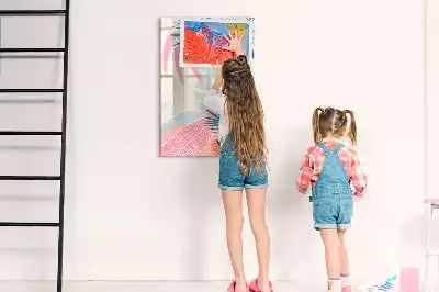 Magnetna ploča za pisanje s motivom pastelnog lišća