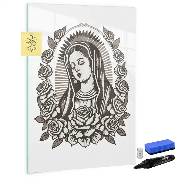Magnetna ploča za pisanje s motivom Gospe od Guadalupe