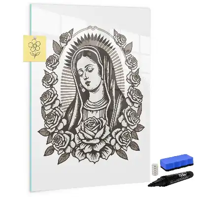 Magnetna ploča za pisanje s motivom Gospe od Guadalupe