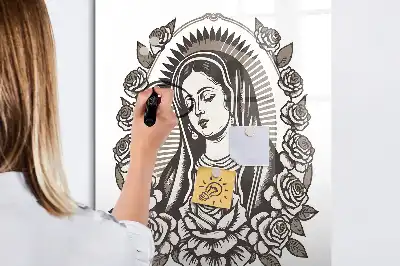 Magnetna ploča za pisanje s motivom Gospe od Guadalupe