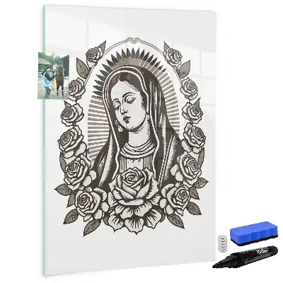 Magnetna ploča za pisanje s motivom Gospe od Guadalupe
