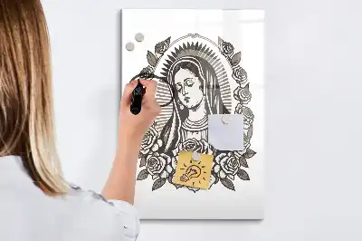 Magnetna ploča za pisanje s motivom Gospe od Guadalupe