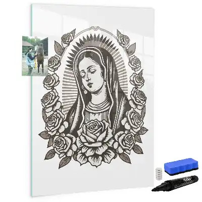 Magnetna ploča za pisanje s motivom Gospe od Guadalupe