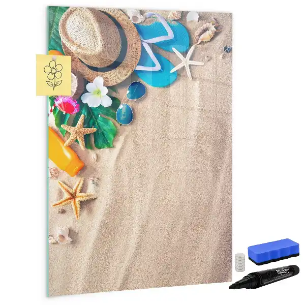 Magnetna ploča za pisanje motivi pješčane plaže