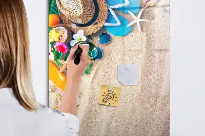 Magnetna ploča za pisanje motivi pješčane plaže