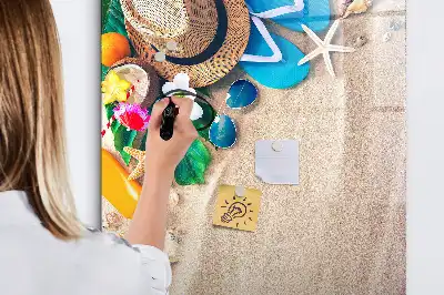 Magnetna ploča za pisanje motivi pješčane plaže
