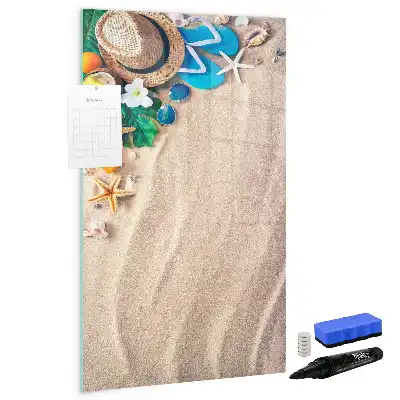 Magnetna ploča za pisanje motivi pješčane plaže