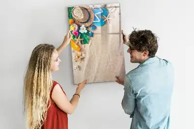 Magnetna ploča za pisanje motivi pješčane plaže