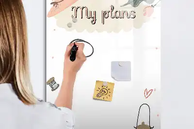 Magnetna ploča za crtanje moji planovi