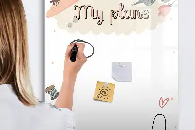 Magnetna ploča za crtanje moji planovi