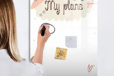 Magnetna ploča za crtanje moji planovi