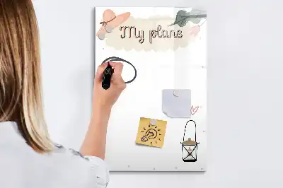 Magnetna ploča za crtanje moji planovi