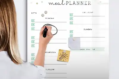 Planer obroka magnetna ploča za pisanje
