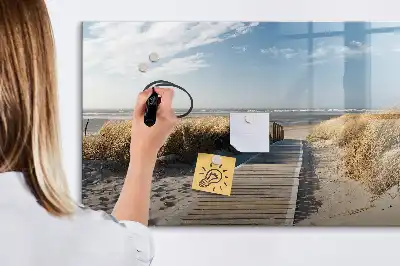 Magnetna ploča za pisanje motiv pogled na plažu