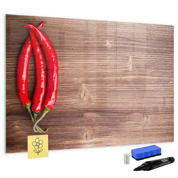 Magnetna ploča za pisanje paprika