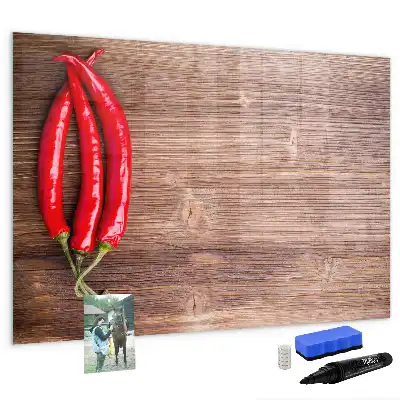 Magnetna ploča za pisanje paprika