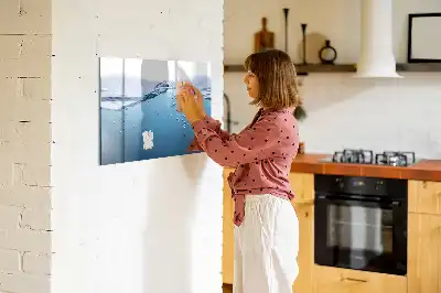 Magnetna ploča za pisanje s motivom morskih detalja