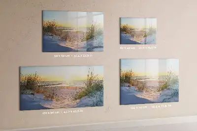 Magnetna suhobrisiva ploča motiv zalaska sunca na plaži