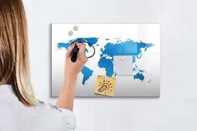 Magnetna suhobrisiva ploča karta svijeta