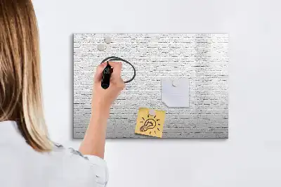Magnetna suhobrisiva ploča uz motiv zida od cigle