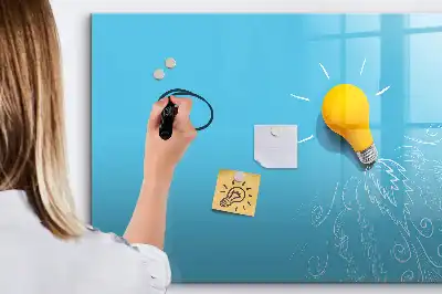 Magnetna suhobrisiva ploča s motivom žarulje