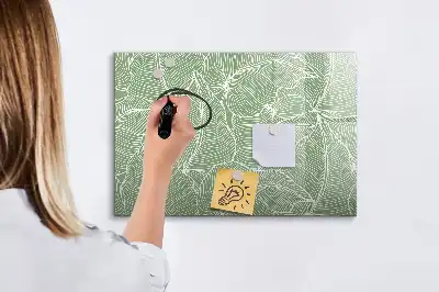 Magnetna suhobrisiva ploča uzorak s lišćem