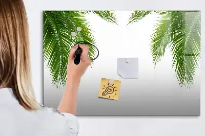 Magnetna ploča za pisanje s motivom palminog lišća