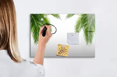 Magnetna ploča za pisanje s motivom palminog lišća
